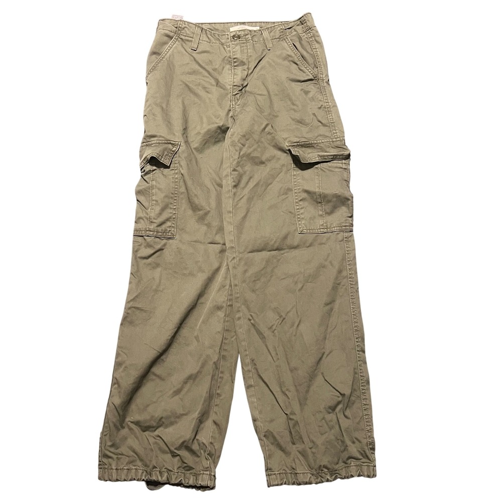 Levis 94‎ Cargo Pants Women's 26x30 Olive Green Baggy Skate Hip Hop 90s Style